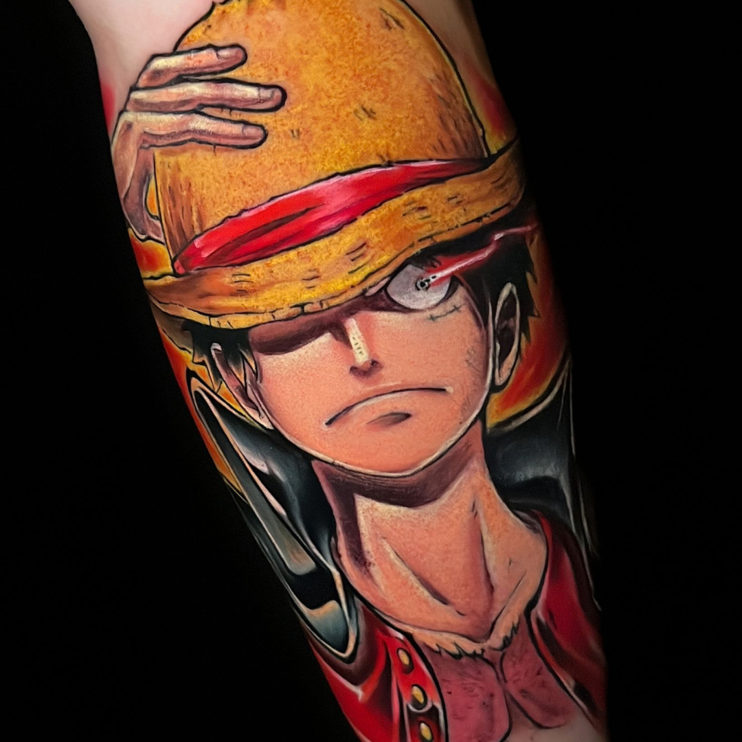Portrait realism tattoo by Santo Cuervo Tattoo Collective