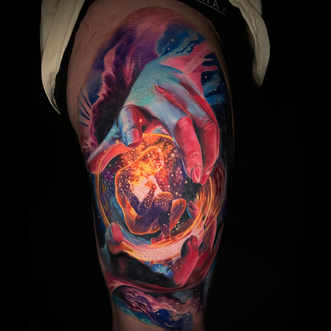 Tattoo by Santo Cuervo Tattoo Collective