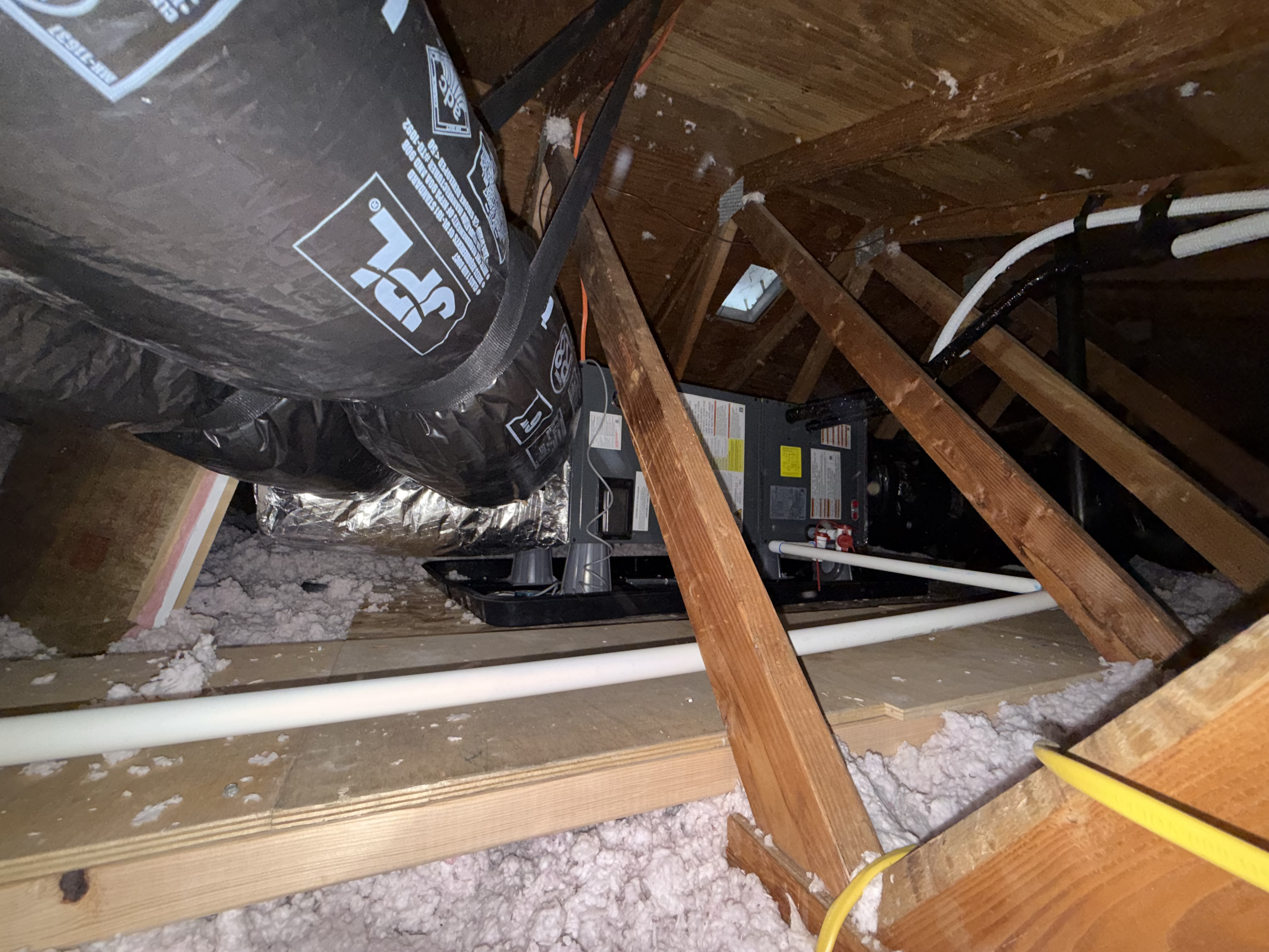 Completed HVAC installation