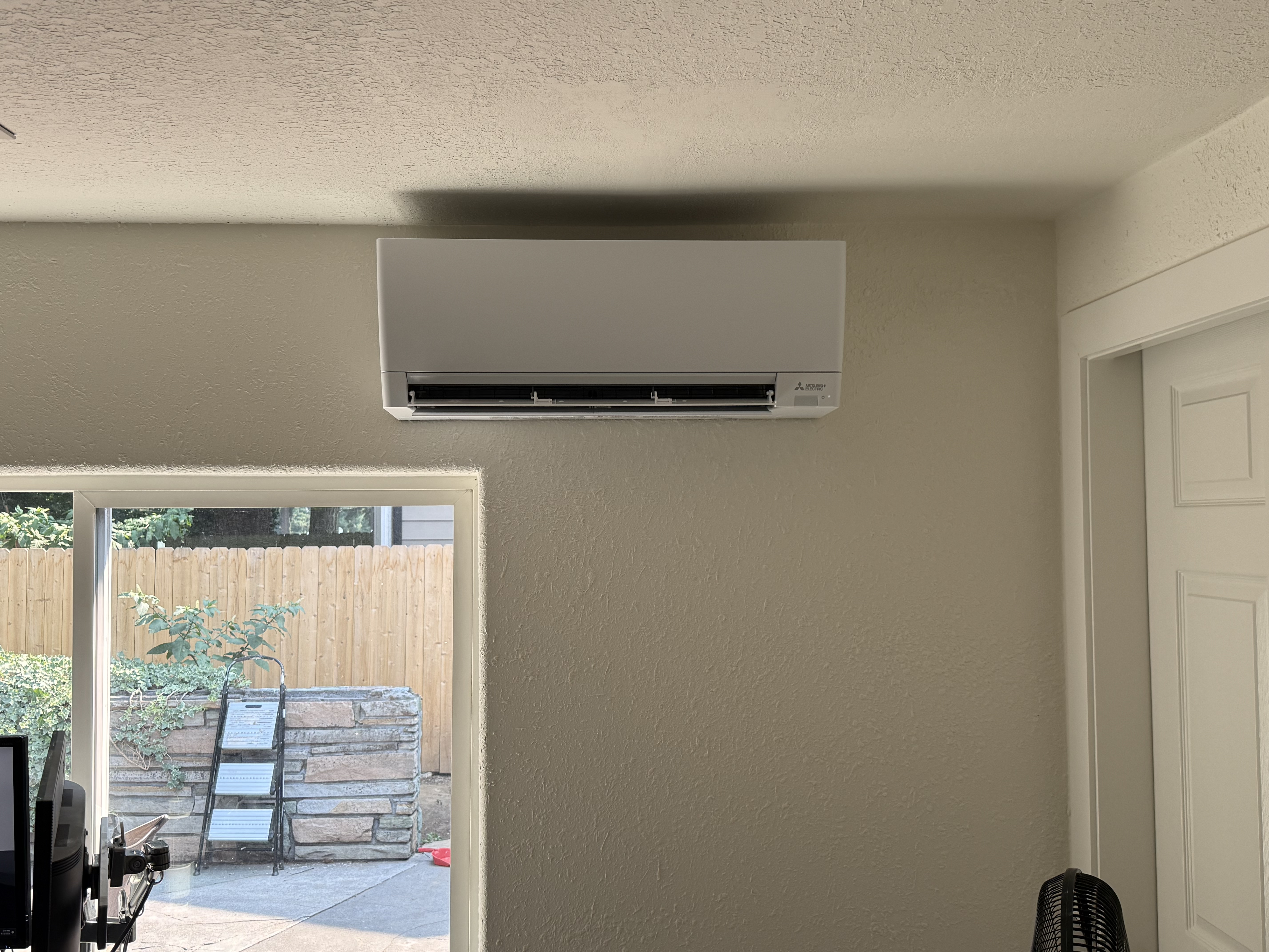 Completed HVAC installation