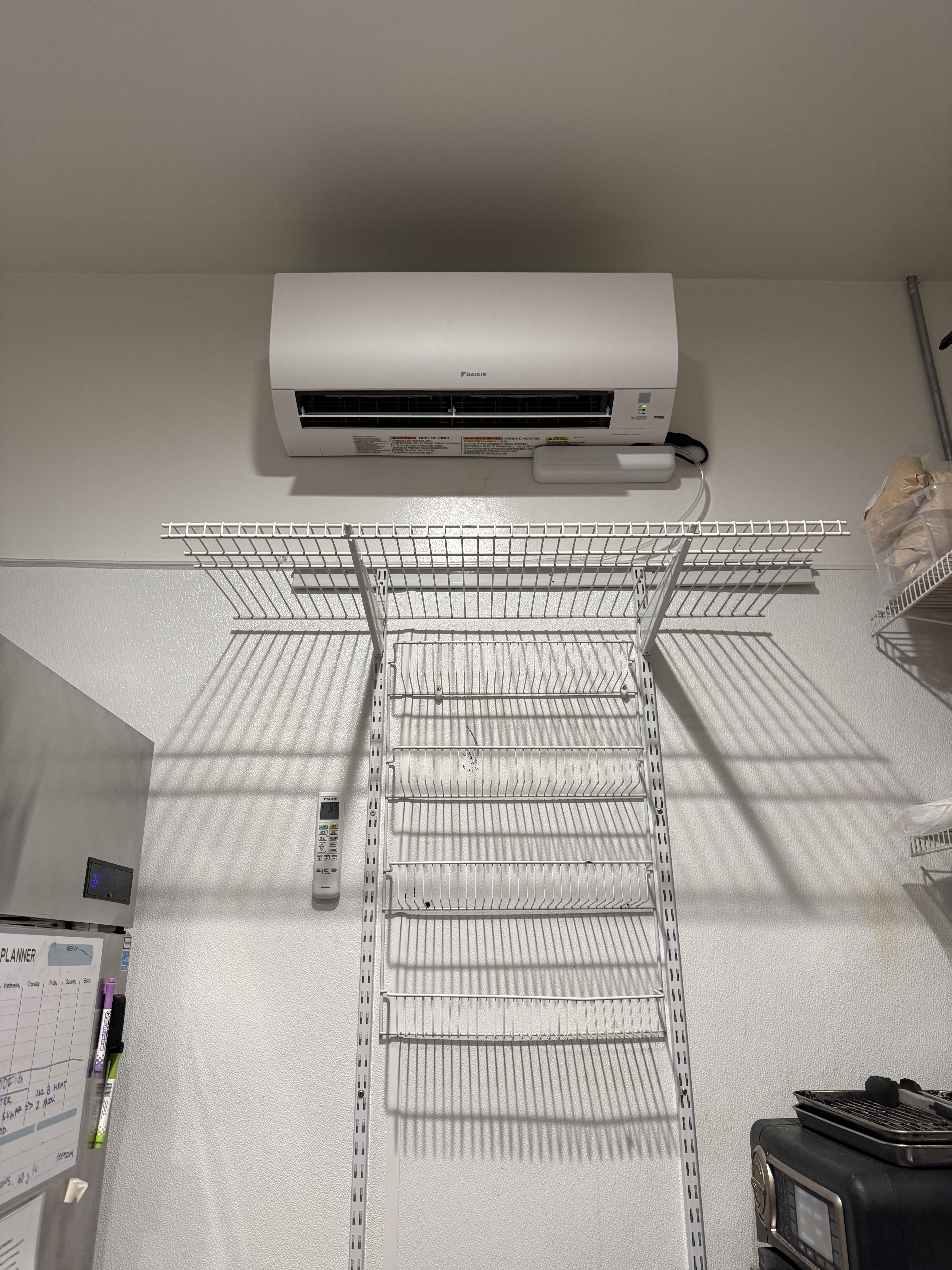 Completed HVAC installation