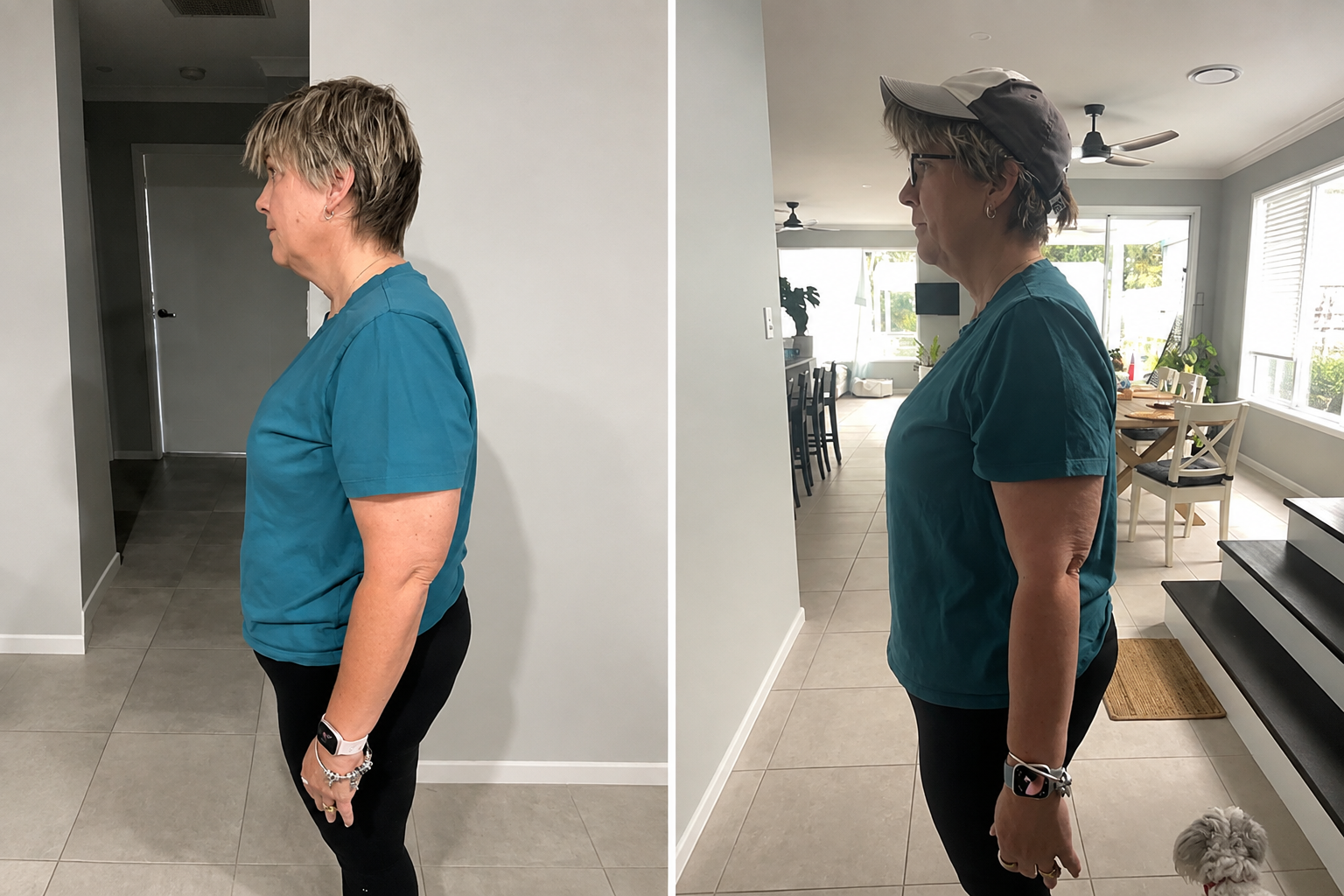 A Fitribe member's progress over her time in coaching