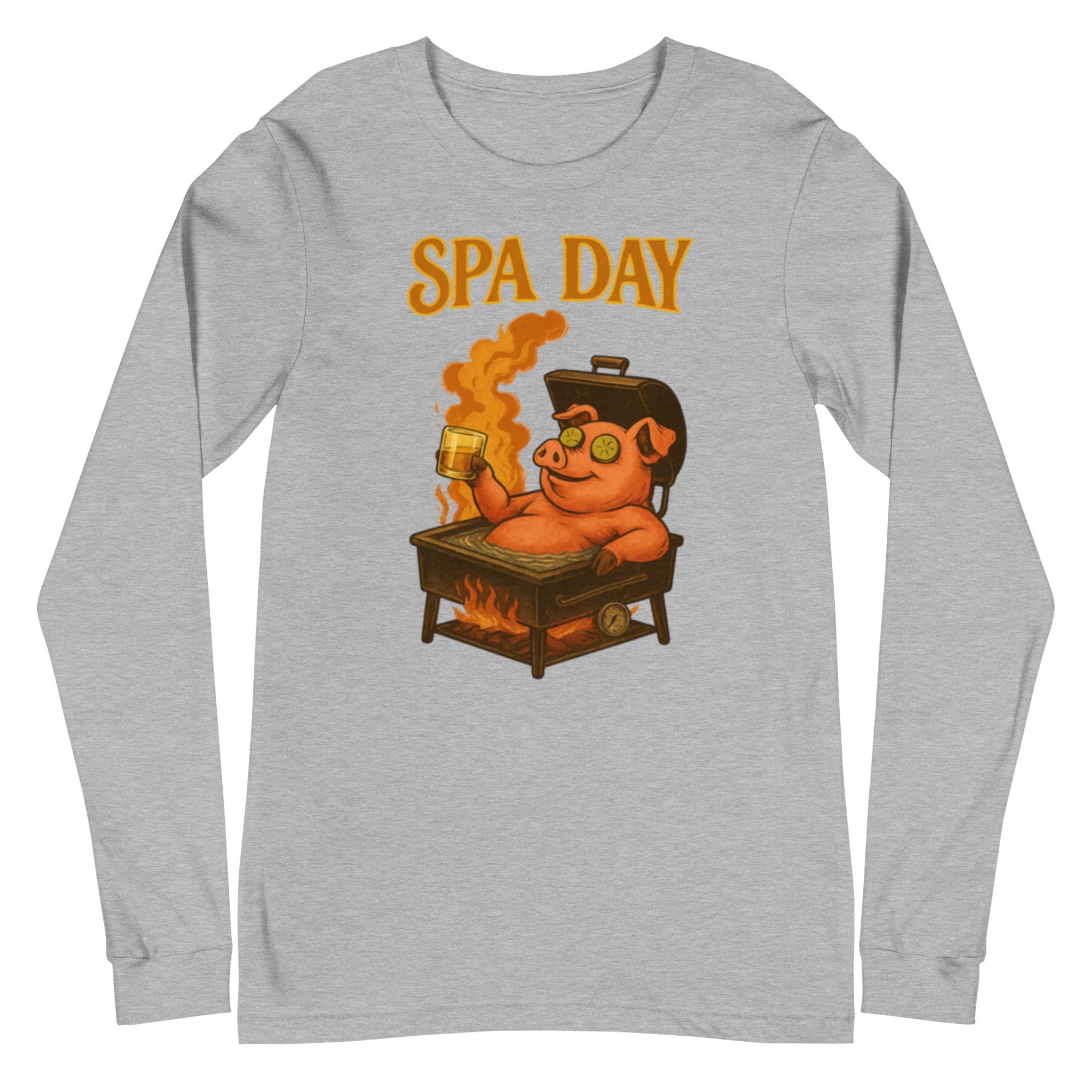SPA DAY Long Sleeve Tee — Athletic Heather