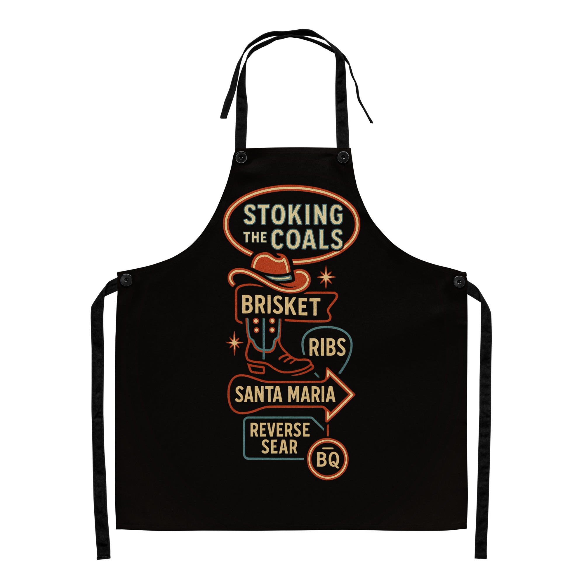Route 66 Vegas Sign Apron — Black