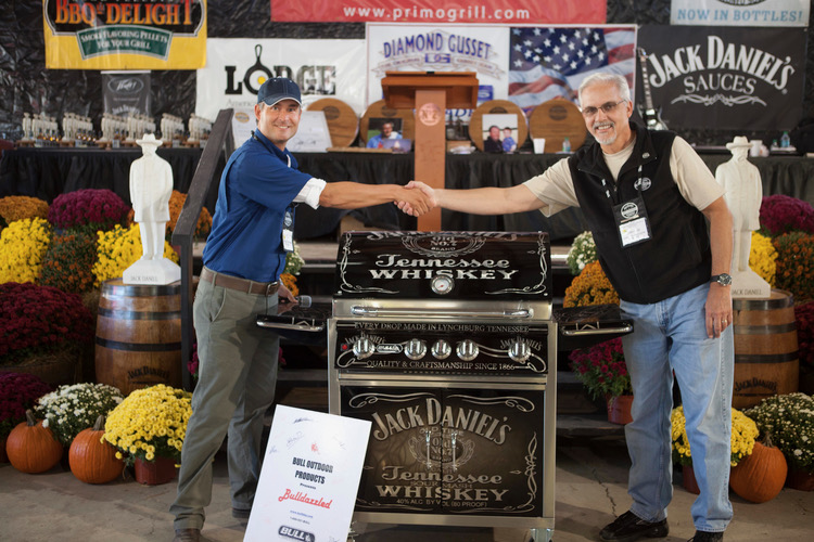 Michael at a national BBQ event with brand partners