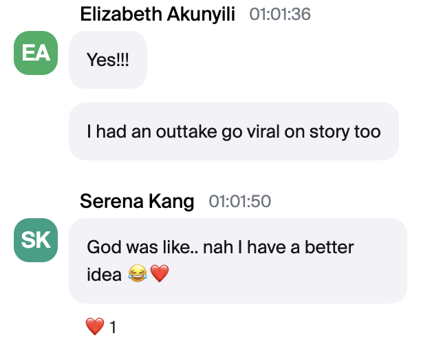 Student results — outtake went viral