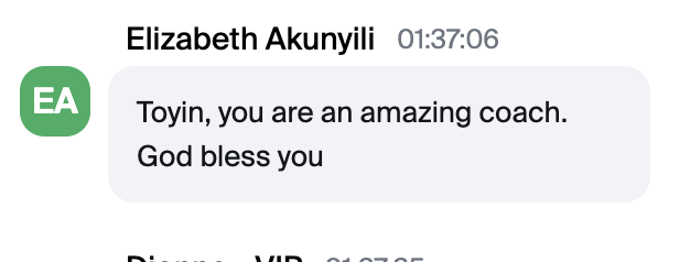 Student result — you are an amazing coach