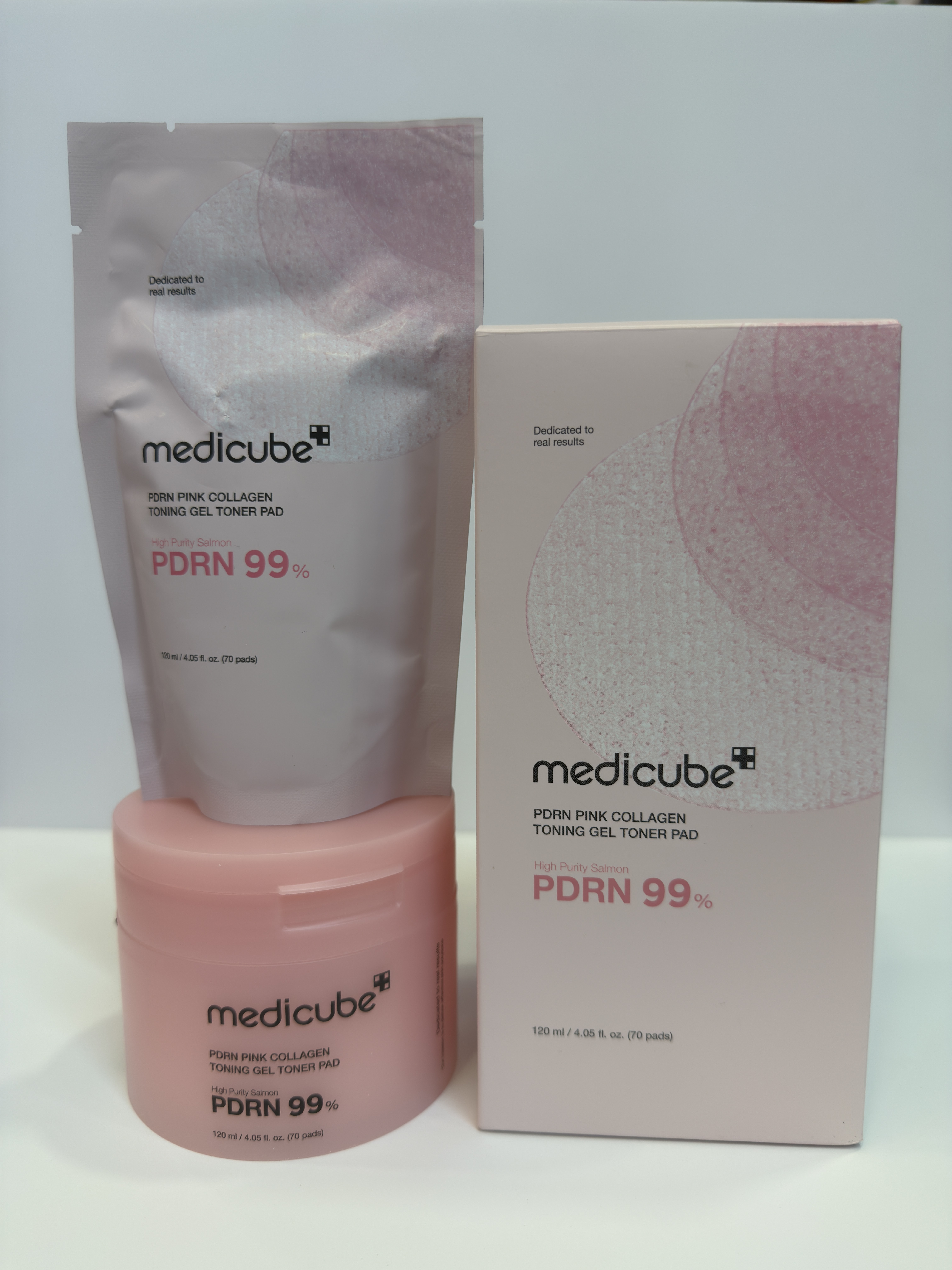 PDRN Pink Collagen Toning Gel Toner Pad