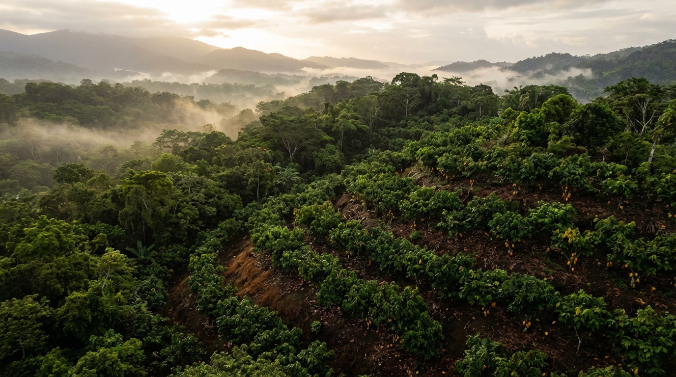 Cacao farm in Belize