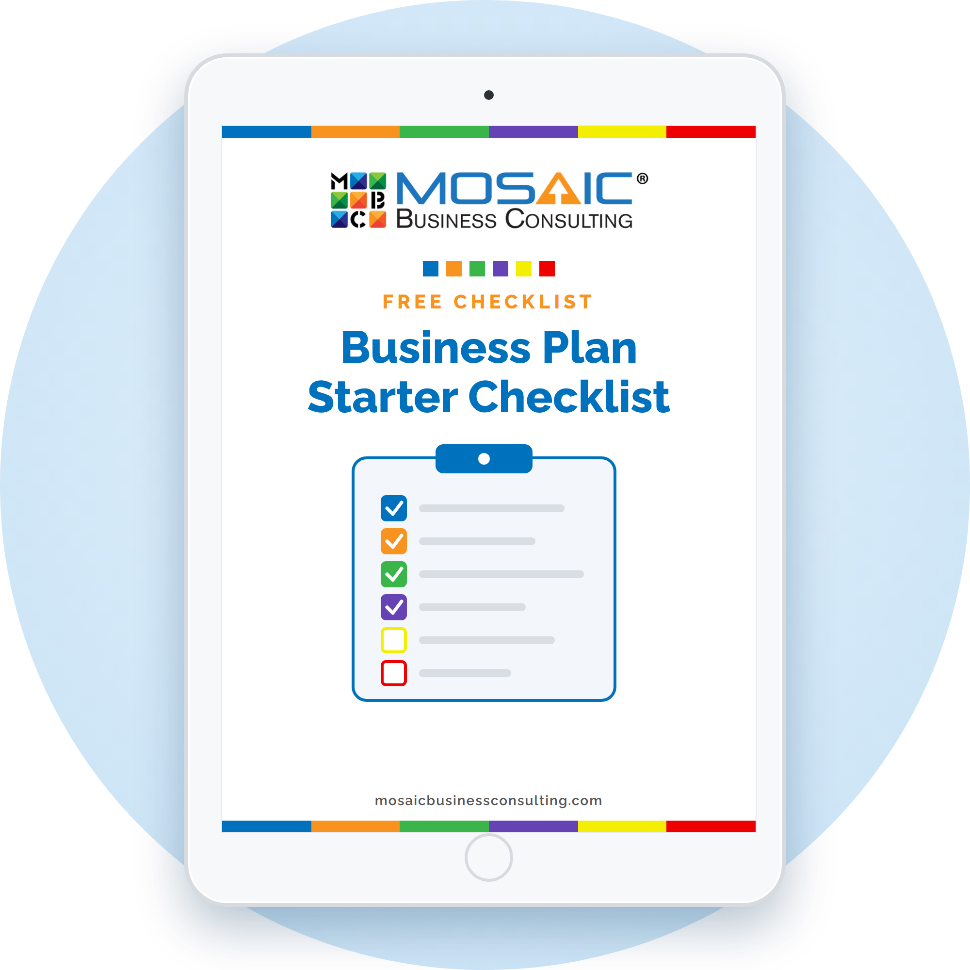 Business Plan Starter Checklist cover