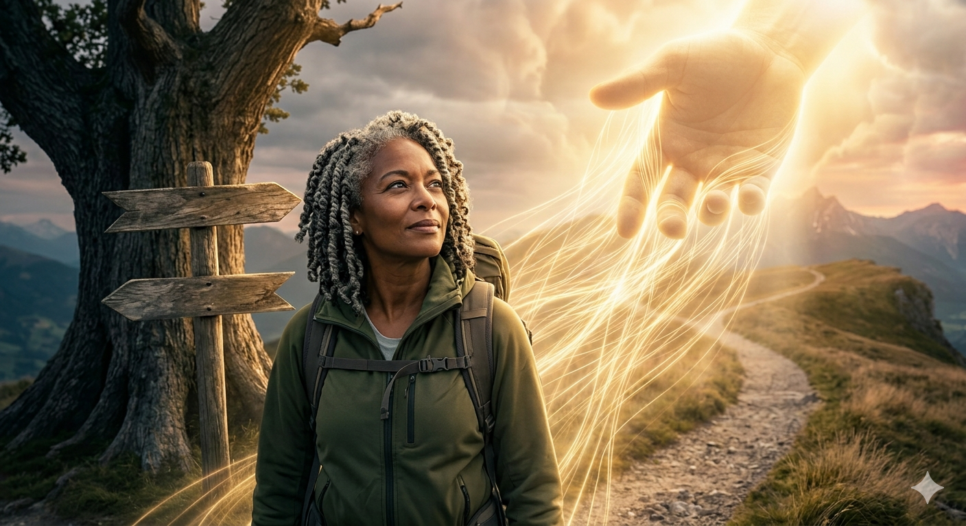 God guiding through midlife