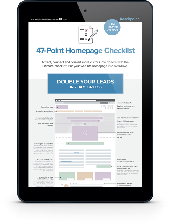 47 Point Homepage Checklist
