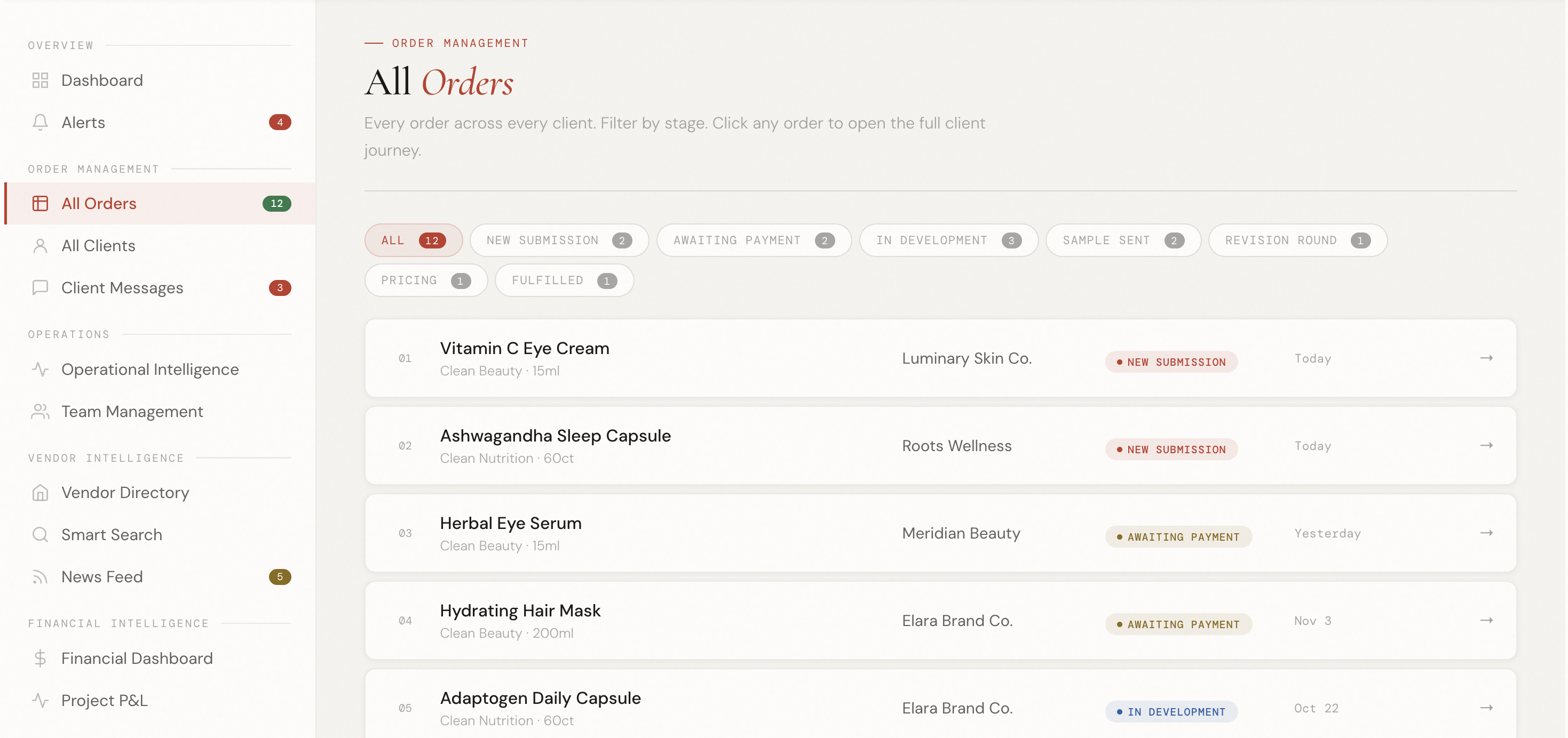 Contract manufacturer order and quoting system