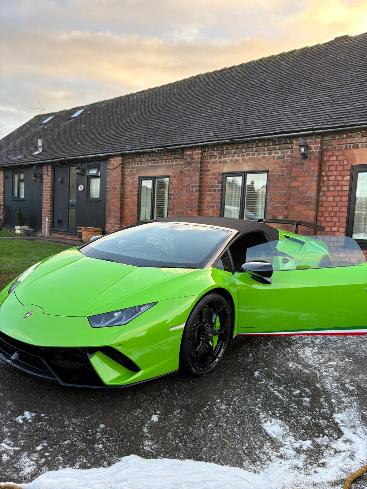 Green Lamborghini