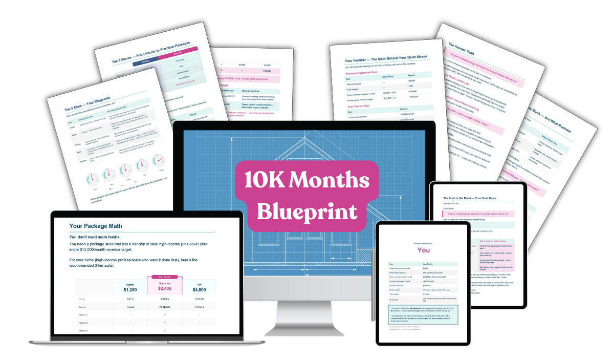 10K Months Blueprint mockup