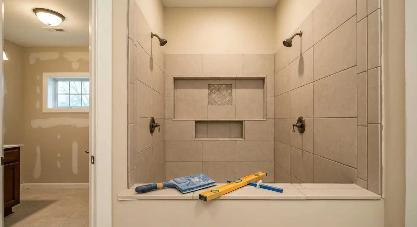 Custom shower installation