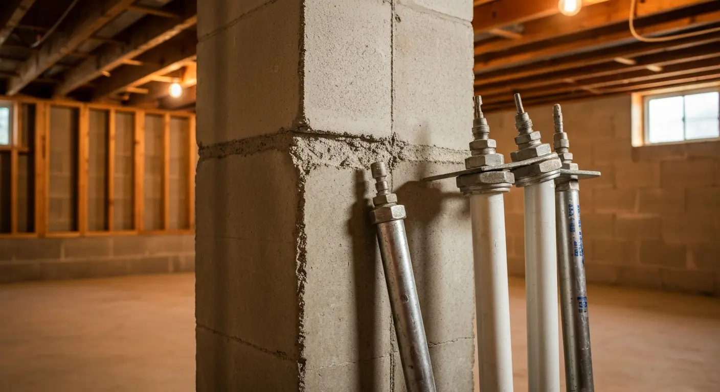 Foundation crack sealing process