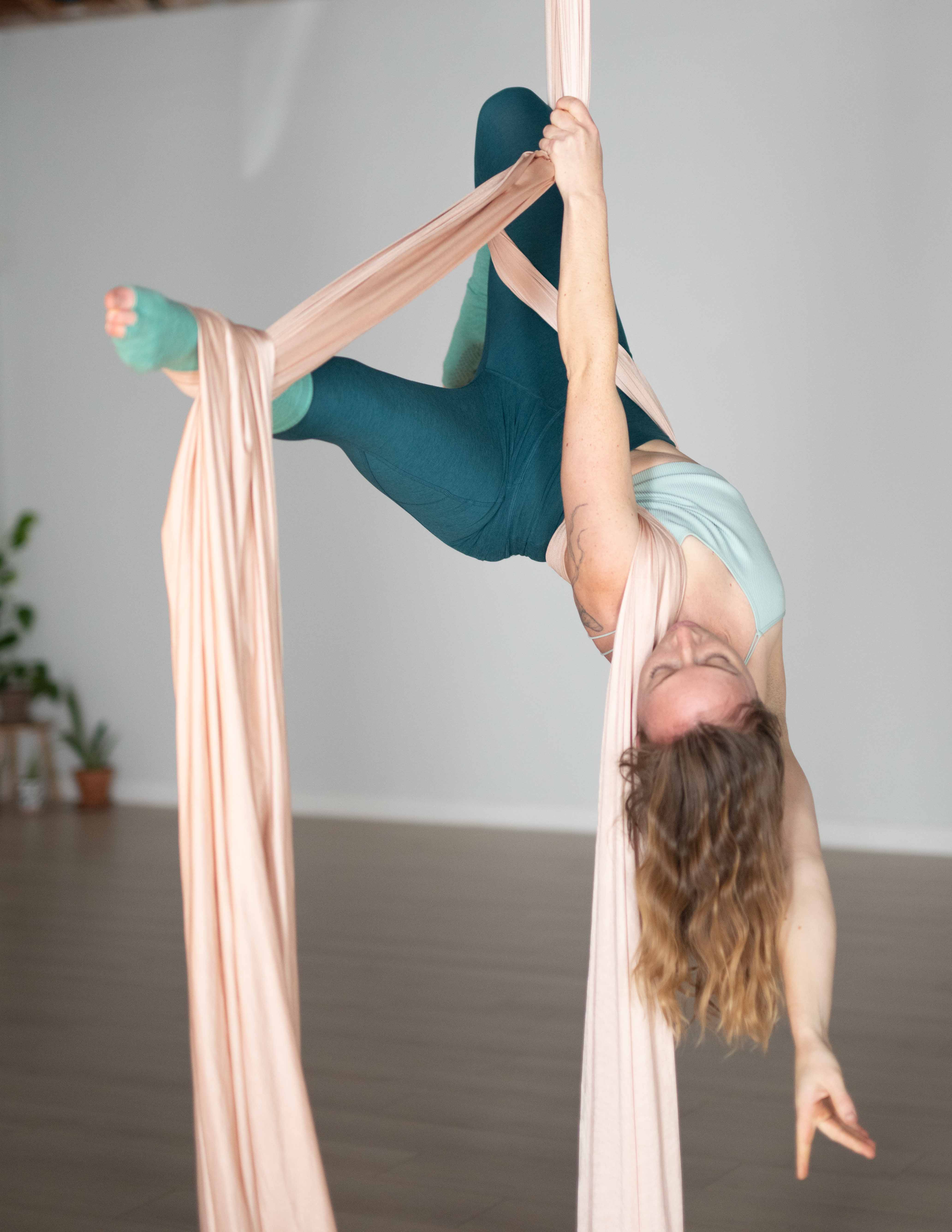 Aerial silks tricks and shapes