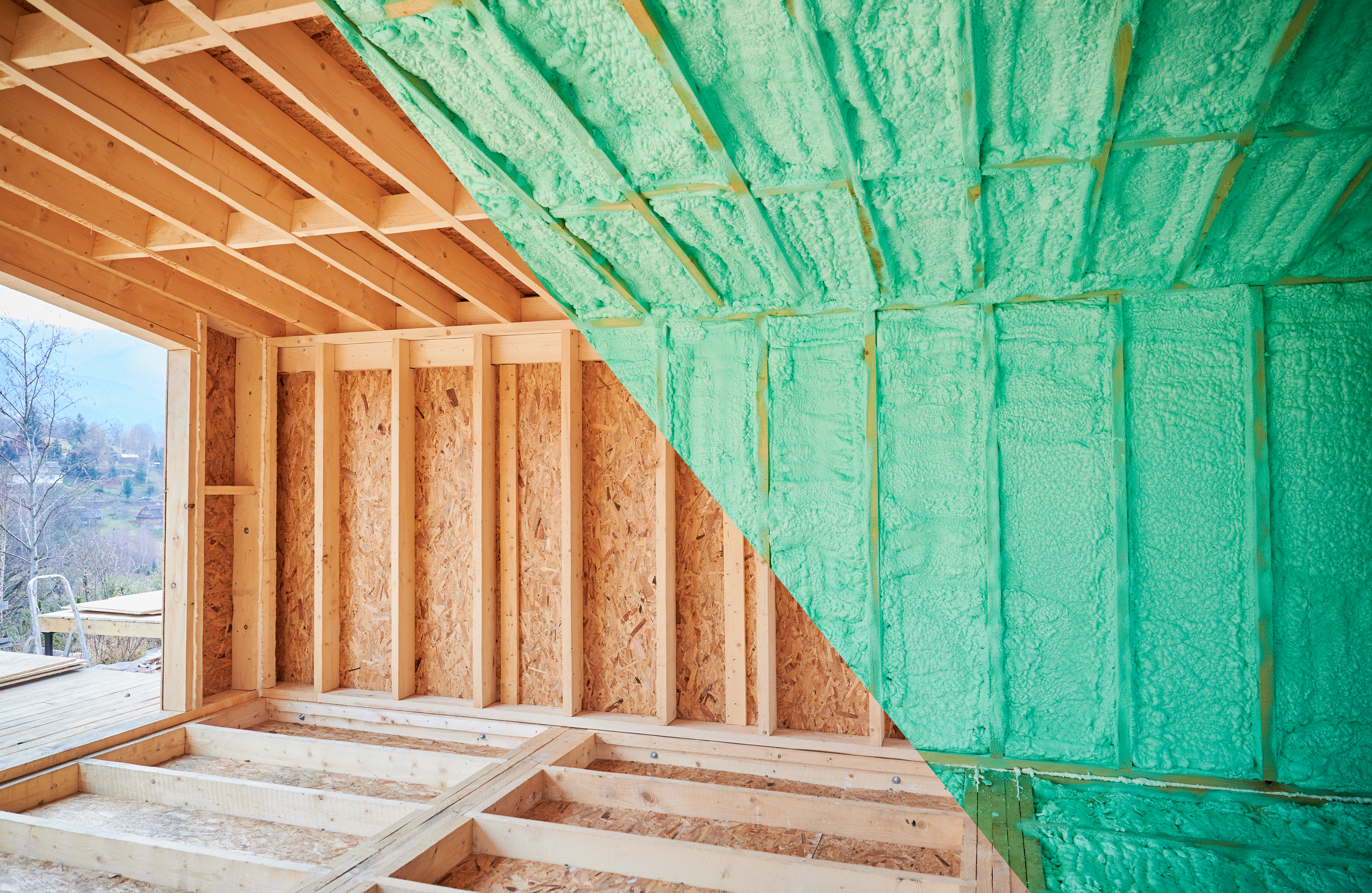 Closed cell spray foam insulation project