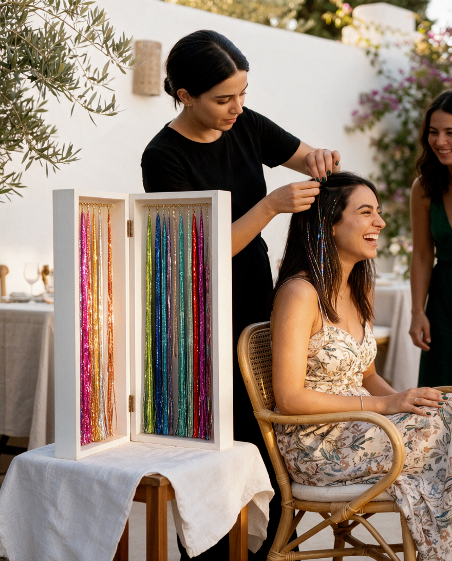 La Sparkle Box ouverte : un coffret blanc, les sparkles de toutes les couleurs alignées à l’intérieur.