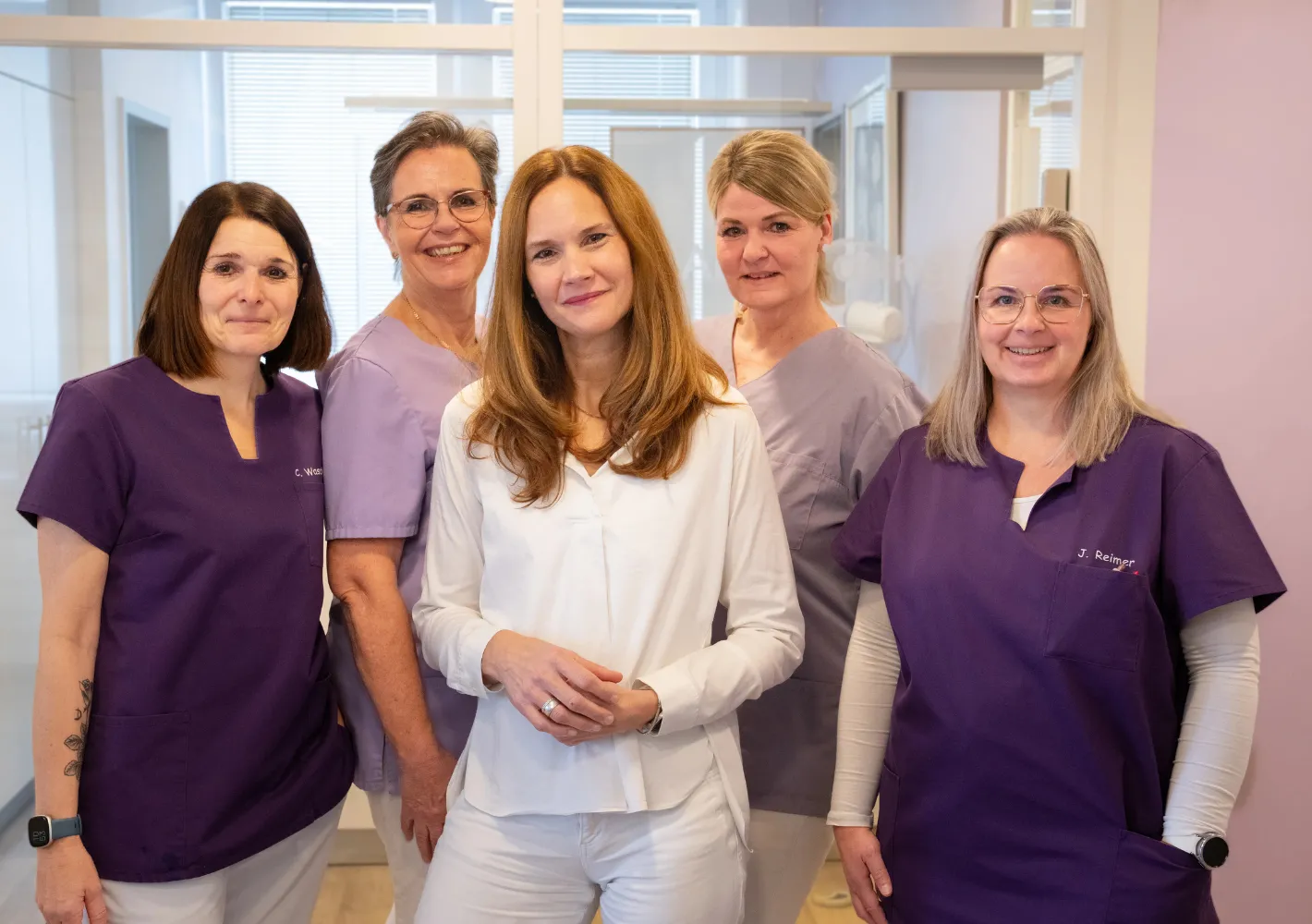 Das Team der Frauenarztpraxis Dr. Carola Lönnecke in Husum