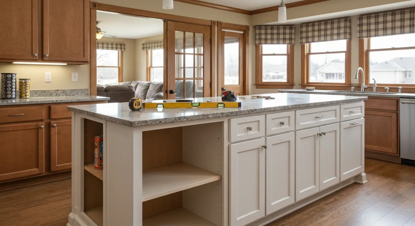 Kitchen island design and installation
