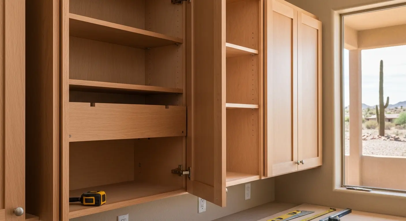 Custom kitchen cabinet installation