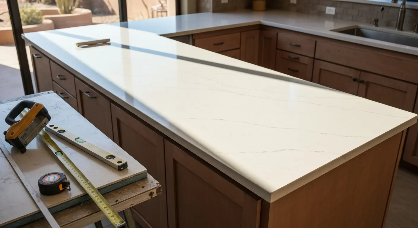 Kitchen countertop installation