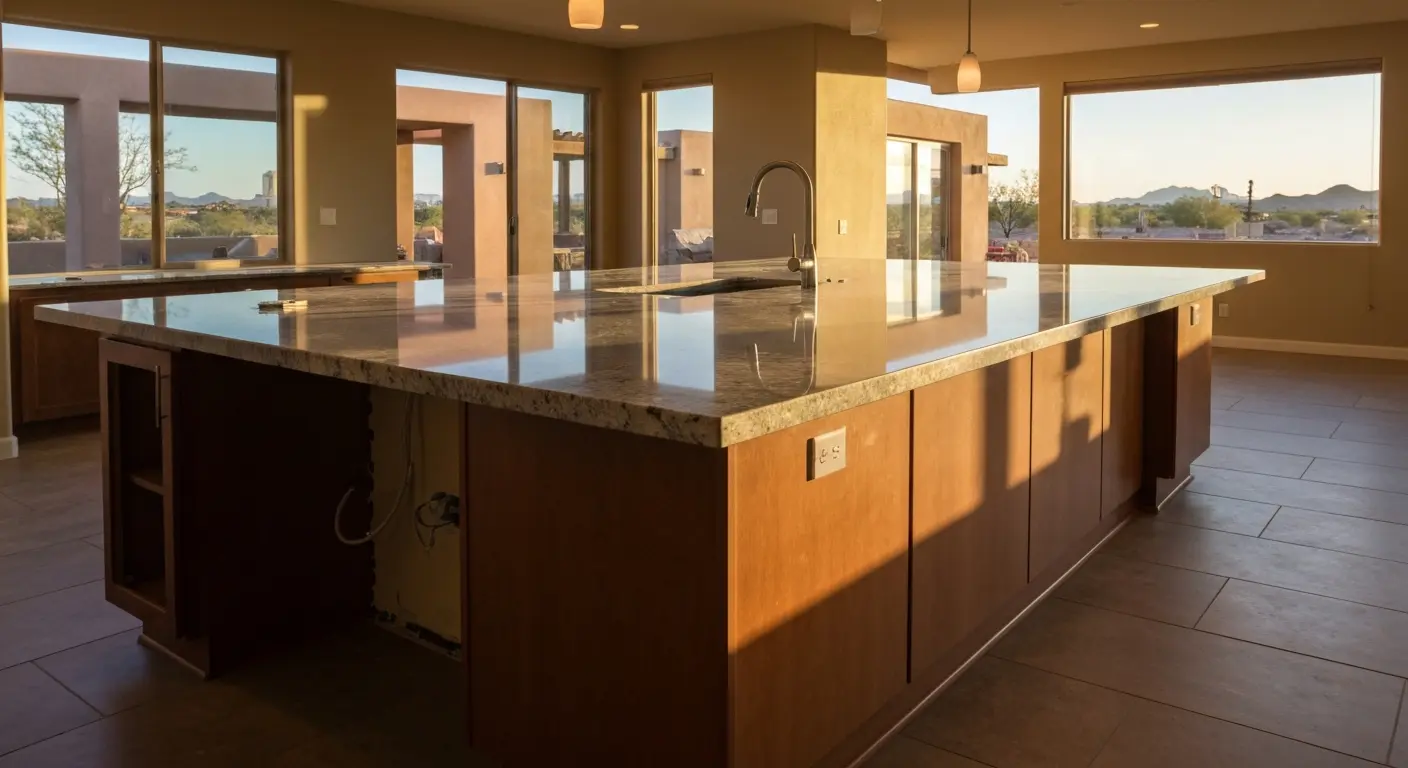 Kitchen island design and installation