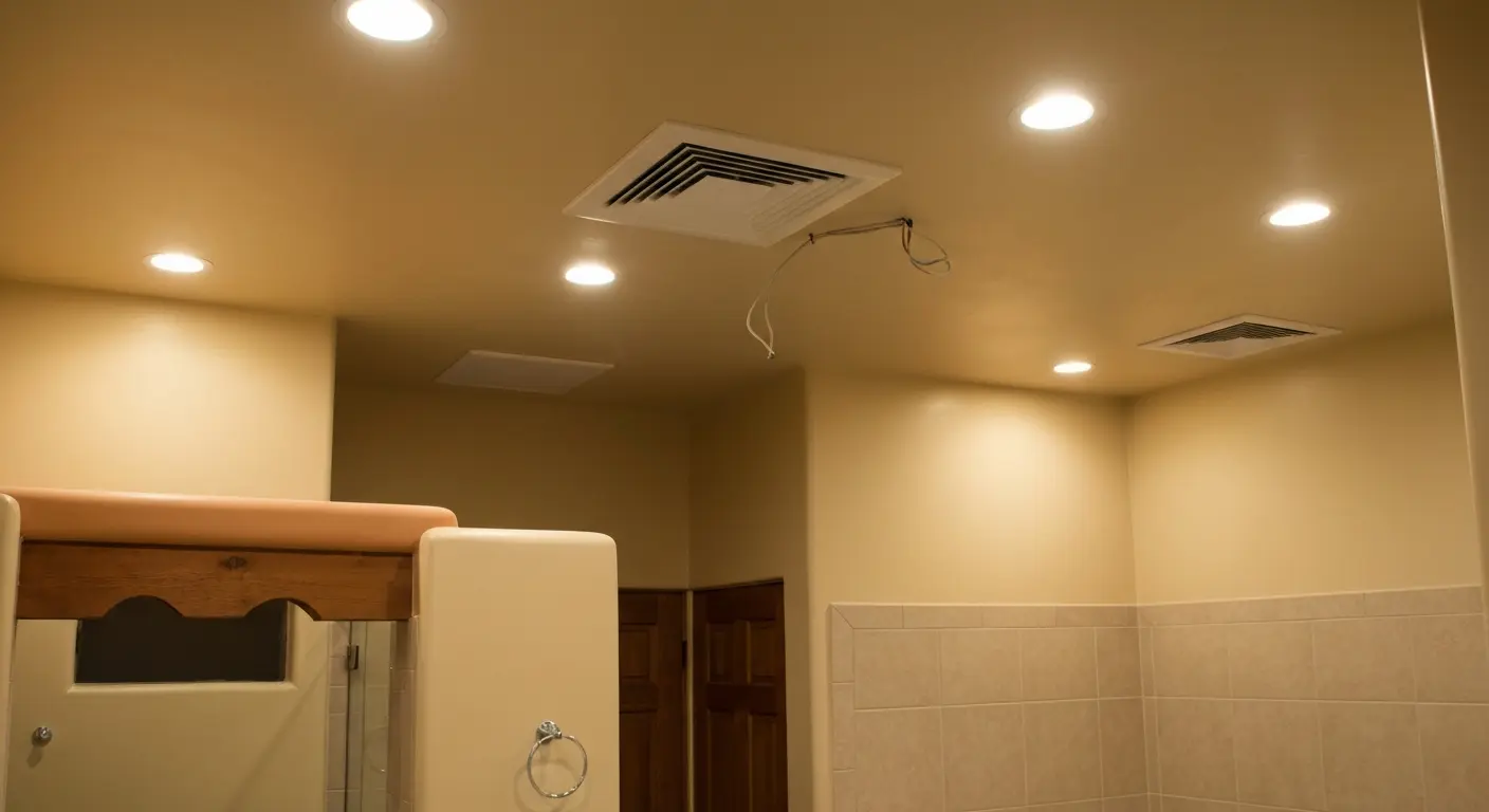 Bathroom lighting and ventilation