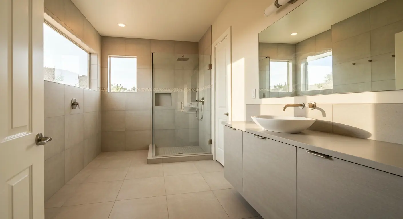 Modern bathroom remodel