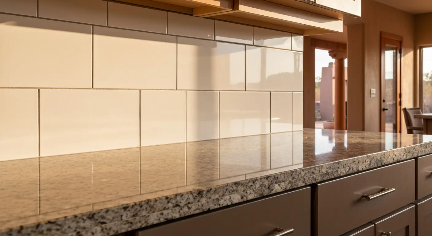 Kitchen backsplash installation