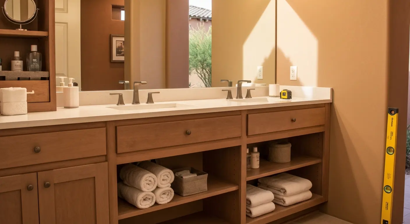 Bathroom vanity and cabinetry