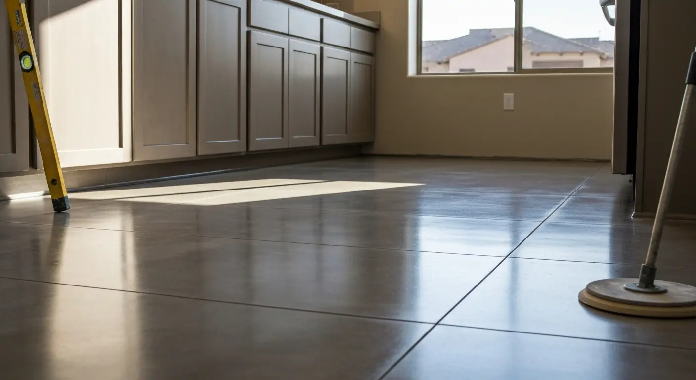 Kitchen flooring installation