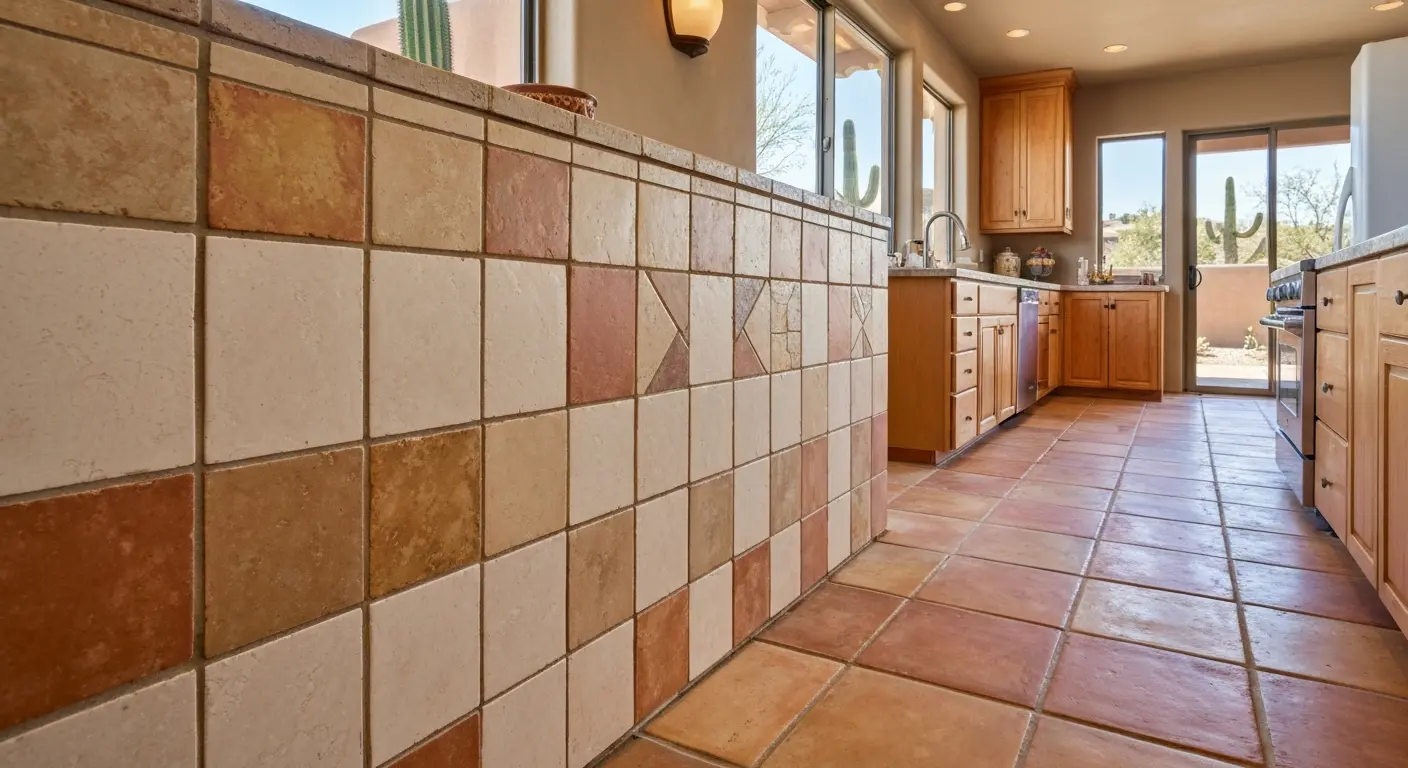 Backsplash and flooring installation