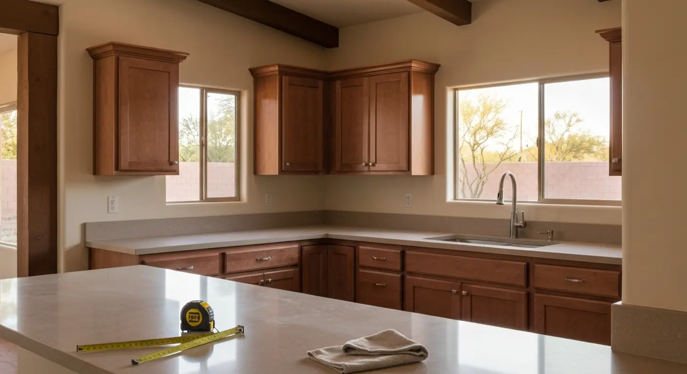 Kitchen cabinet installation in Arcadia