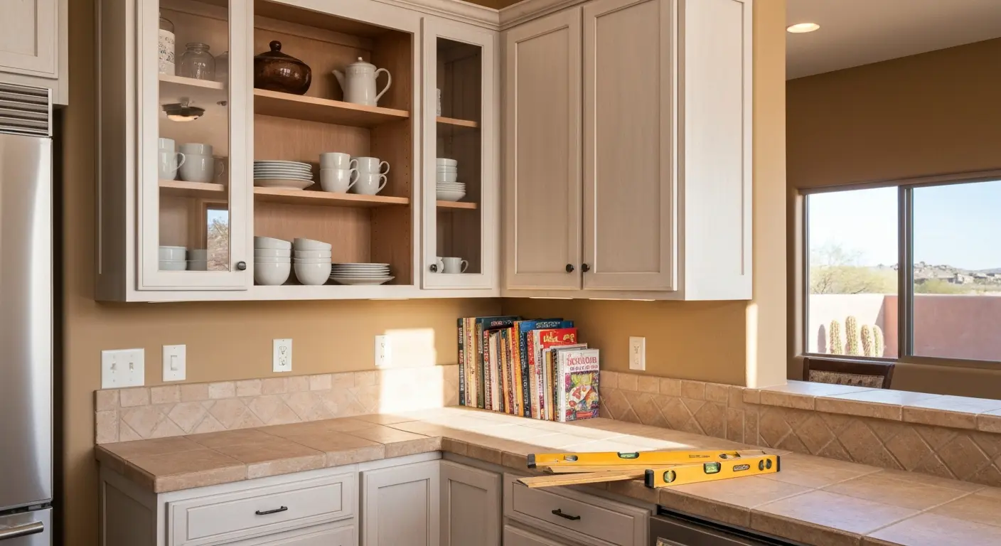Custom kitchen cabinet installation