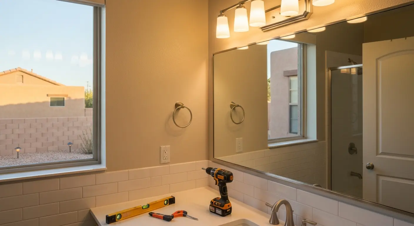 Vanity lighting installation