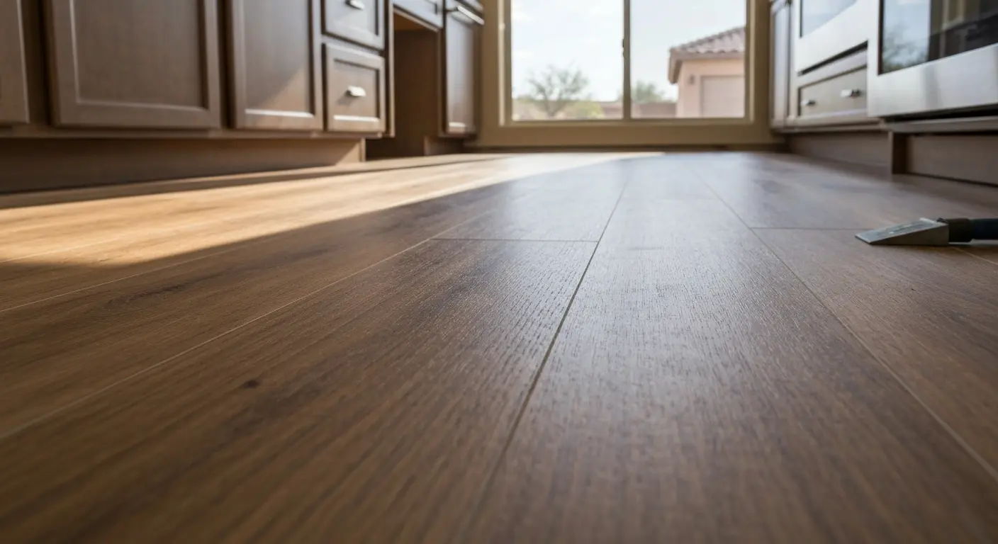 Kitchen flooring in Peoria home