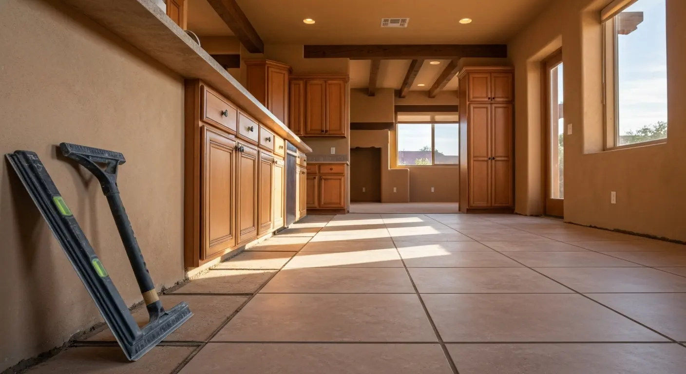 Kitchen flooring installation