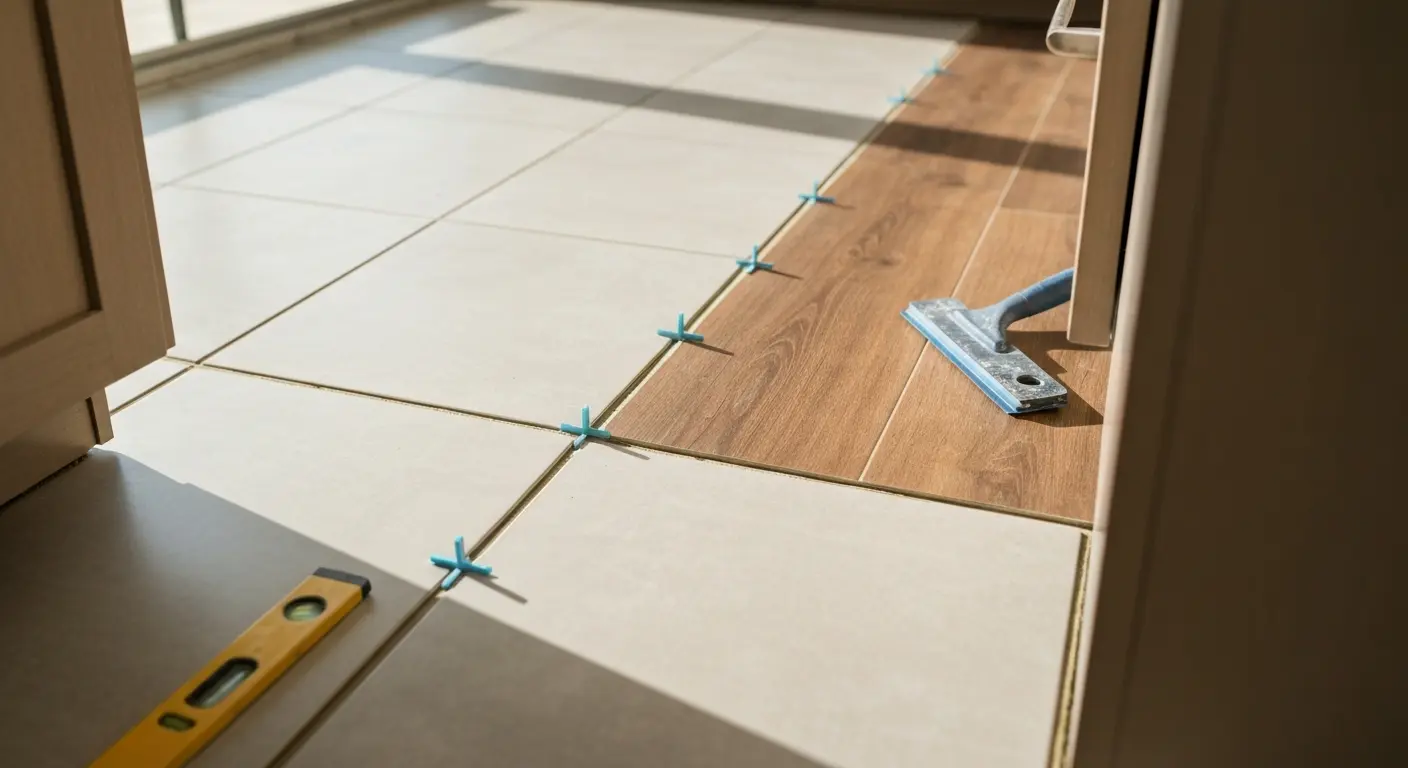 Kitchen flooring installation