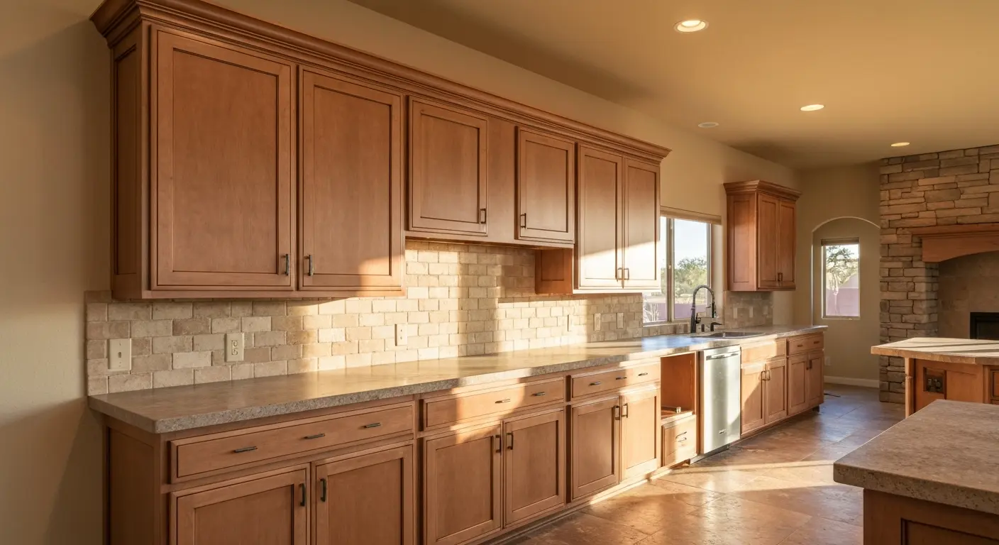 Custom cabinet installation