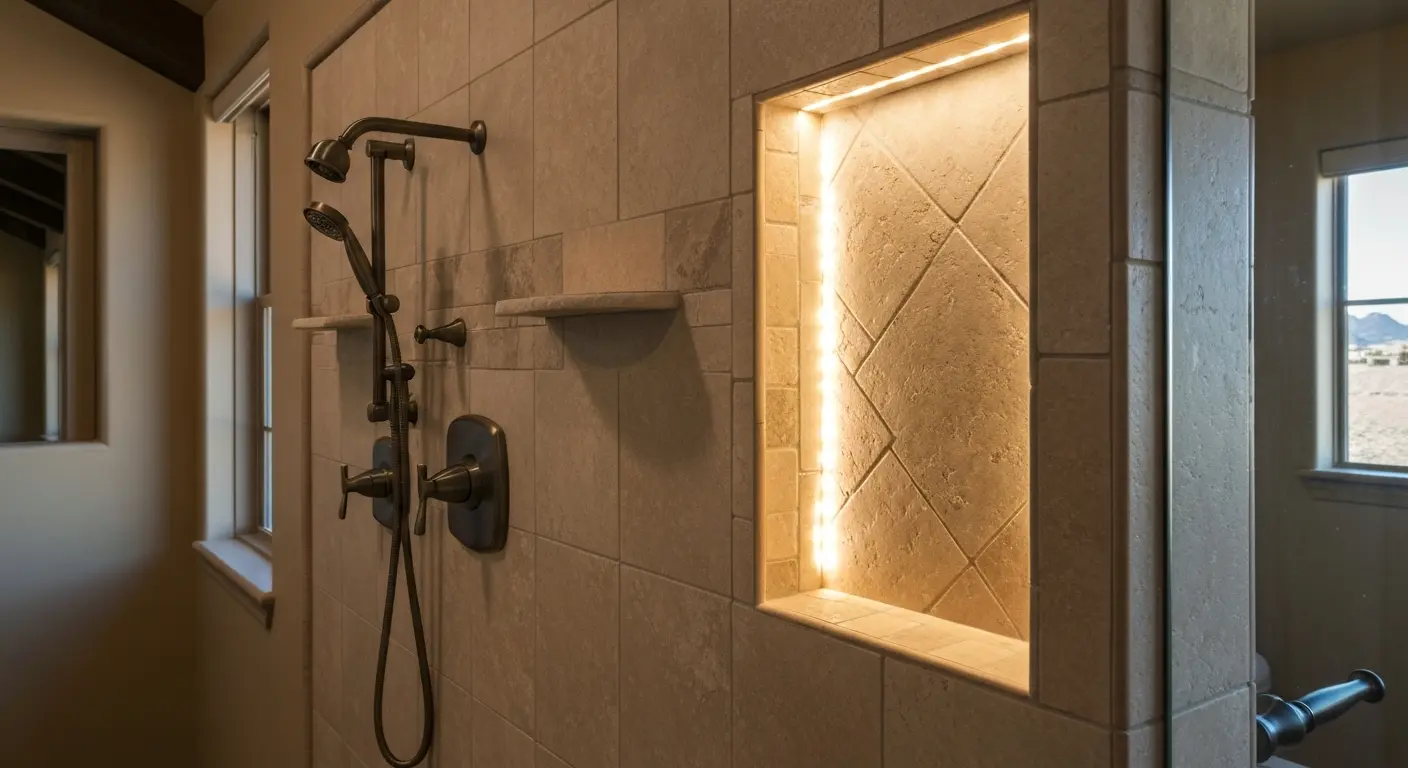 Shower accent lighting