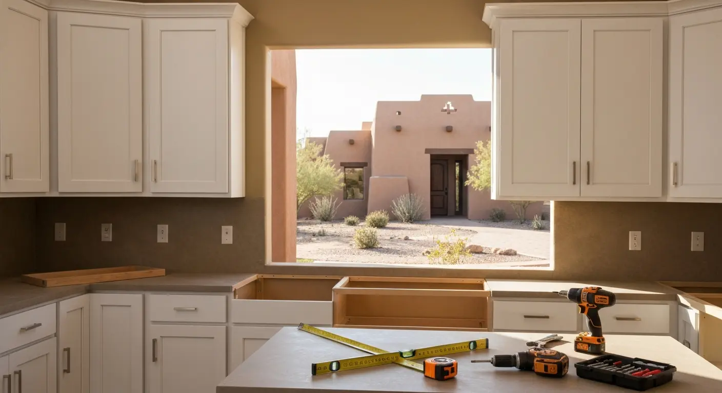 Kitchen cabinet installation