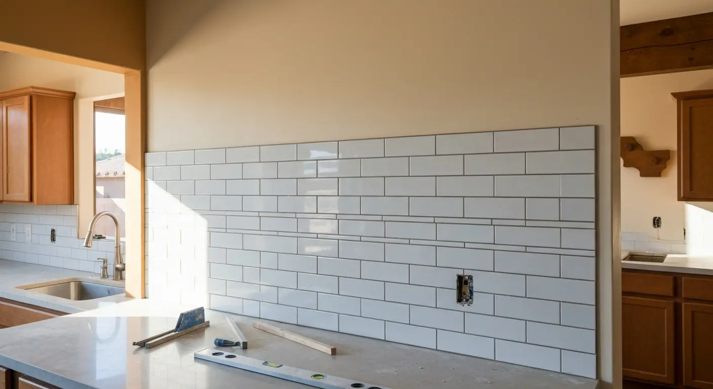 Backsplash installation