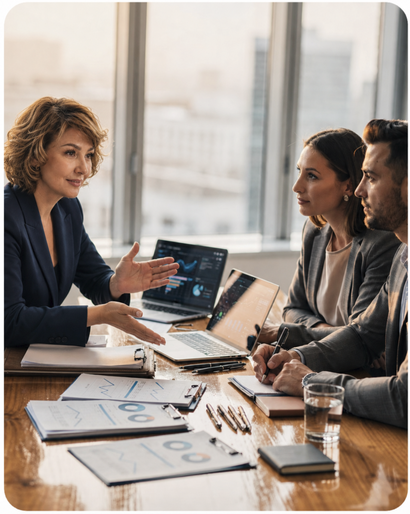 Elvira Radinsky consulting with clients