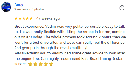 Google review screenshot
