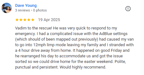 Google review screenshot