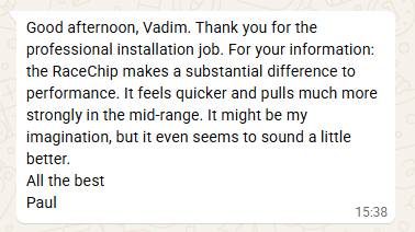 Whatsapp review screenshot