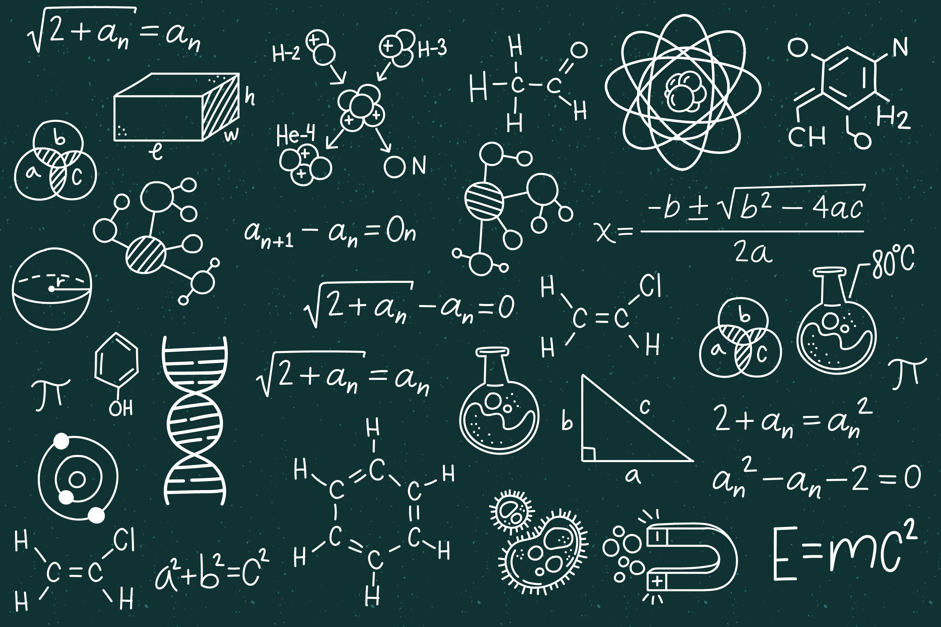 complex math on a chalkboard